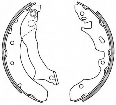 OPEN PARTS bsa201100 -  Комплект тормозных колодок